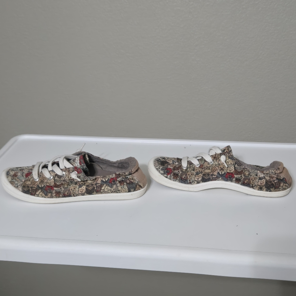 SKECHERS BOBS Beach Bingo Rovers Rally Slip On Ladies Sneakers, dog cat uni, 8 - Picture 10 of 15
